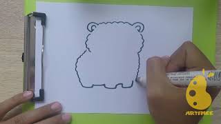 How to Draw chow chow [upl. by Leonanie]