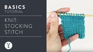 Knit Stocking Stitch [upl. by Jolynn790]