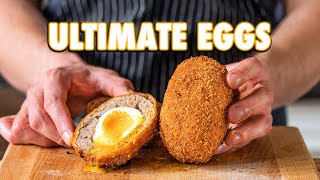 The Perfect Egg Recipe Scotch Eggs 3 Ways [upl. by Ahselyt]