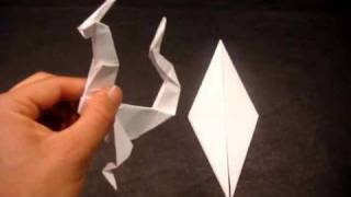 How to Make an Origami Dragon Eastern Style [upl. by Ardnos]