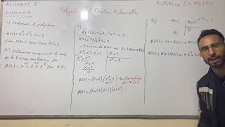 Algèbre 1 Polynômes et fractions rationnelles Examen N2 [upl. by Atteuqihc]