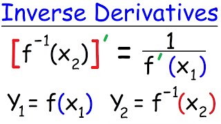 Derivatives of Inverse Functions  Calculus [upl. by Aztiram]