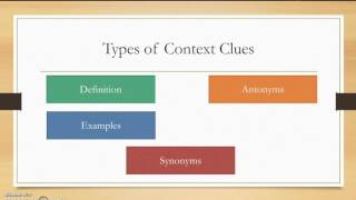 Vocabulary Lesson 1 Context Clues [upl. by Ivon]