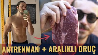 Aralıklı Oruç ile Beslenme  Evde Antrenman VLOG [upl. by Koerner637]