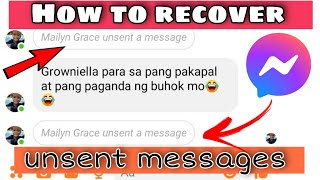 How to recover UNSENT MESSAGES on Messenger  Huli Ka Balbon [upl. by Ijic]