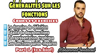 Généralités sur les fonctionscours et exercices TCSBIOF Part 1 [upl. by Inaflahk]