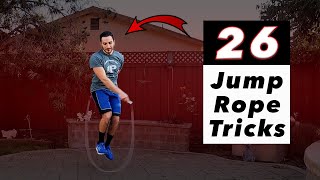 26 Jump Rope Tricks  Beginner to Advanced [upl. by Atiekal]