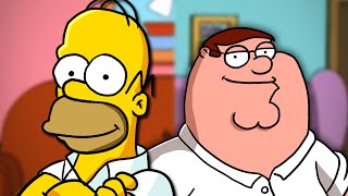 Peter Griffin vs Homer Simpson  Rap Battle  ft Chris Voiceman amp Joe Cliff Thompson [upl. by Deena]