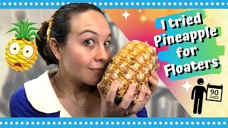 DOES PINEAPPLE REDUCE EYE FLOATERS  90 day update Does bromelain actually help with floaters [upl. by Arbrab953]