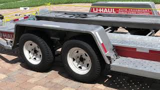 Uhaul Auto Transport Car Hauler Trailer [upl. by Niar]