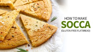 Socca Recipe  How to Make Farinata Chickpea Flatbread [upl. by Orvas]