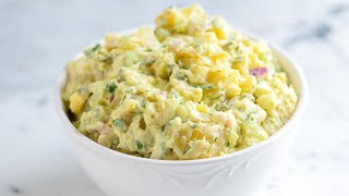 Easy Creamy Potato Salad Recipe [upl. by Noraed]