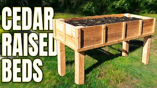 The SECRET to DIY Cedar Raised Garden Beds [upl. by Nennek]