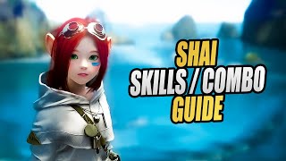 Shai  Skills amp Combo Guide  Black Desert Online MMORPG [upl. by Saloma]