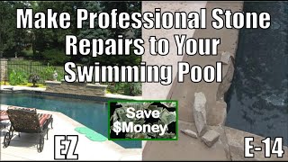 Swimming Pool Stone Repair [upl. by Aracal]