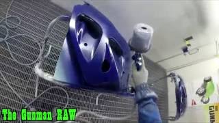 Spraying Motorbike Parts [upl. by Skillern]