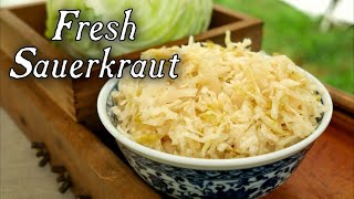 Making Fresh Sauerkraut  18th Century Cooking [upl. by Hoffarth]