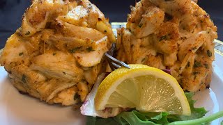 Colossal Half Pound MD Style Crab Cakes [upl. by Elleinet]