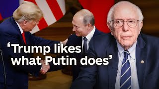 Bernie Sanders on Trump’s alignment with Russia [upl. by Hsinam52]