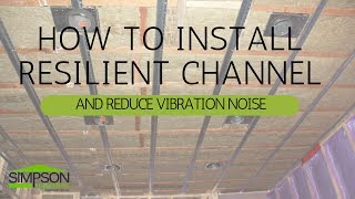 HOW TO INSTALL RESILIENT CHANNEL AND REDUCE VIBRATION NOISE [upl. by Eigroeg]