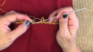 How To Crochet On Fabric [upl. by Fortunna]