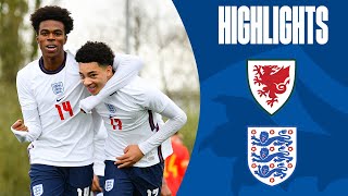 Wales U18 02 England U18  Delap amp Chukwuemeka See Off Wales  Highlights [upl. by Malory]