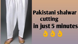 Pakistani shalwar cutting amp stitching [upl. by Derrej]