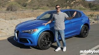 2018 Alfa Romeo Stelvio Quadrifoglio 505 HP Test Drive Video Review [upl. by Umont991]