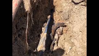 Pipe Splitting existing Ductile Iron water main [upl. by Oirasor]