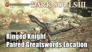 Dark Soul 3 Ringed Knight Paired Greatswords Location [upl. by Yellhsa589]