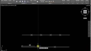 Cómo dividir la línea en partes autocad [upl. by Terhune784]