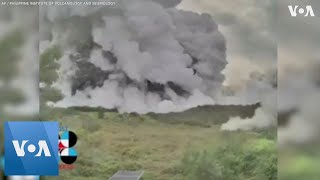 Timelapse Footage of Eruption From Inside Taal Volcano [upl. by Carny502]