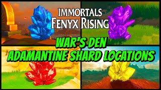 Wars Den Adamantine Shard Locations I Immortals  Fenyx Rising [upl. by Atenaz659]