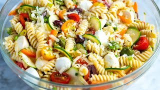 Quick and Easy Pasta Salad Recipe [upl. by Ephrem]