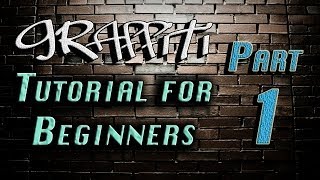 Graffiti Tutorial for Beginners Part 1  Steves Art Studio [upl. by Bronez]