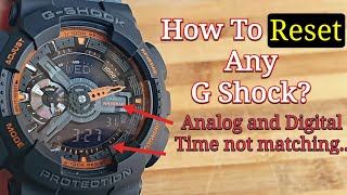 How To Reset Casio G Shock Watch [upl. by Lahey]