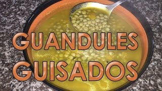 Receta Guandules Guisados Estilo Dominicano  Cocinando con Yolanda [upl. by Eugine732]