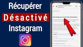 Comment récupérer Désactiver le compte Instagram 2021  Récupérer désactiver le compte Instagram [upl. by Clapp]