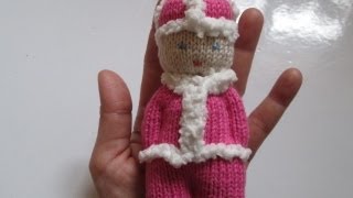 TUTO TRICOT APPRENDRE A TRICOTER UNE MINI POUPEE AMIGURUMI AU TRICOT FACILE  EASY KNIT AMIGURUMI [upl. by Eelyahs441]