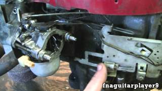 How Throttle and Choke Linkage is Setup on a Briggs 2 piece Carburetor NEW ENGINE [upl. by Atrice933]