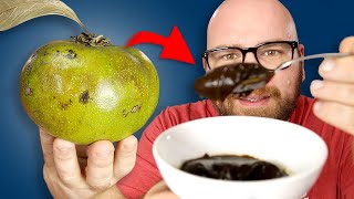 Black Sapote  The Fruit that TASTES LIKE CHOCOLATE PUDDING Does IT [upl. by Analos]