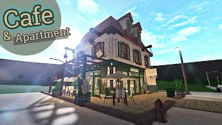 Cafe amp Apartment  House Build  Bloxburg Roblox [upl. by Eerrehc569]