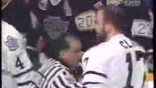 Wendel Clark vs Marty McSorely [upl. by Nerek85]