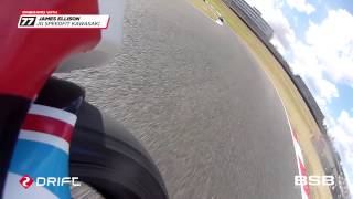 Onboard action Tommy Bridewells race two crash [upl. by Hagood170]