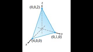 Volume of First Octant Tetrahedron [upl. by Etnaihc]