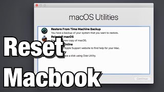 How to Reset a Macbook Air to Factory Settings [upl. by Leontyne]