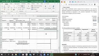 Primary and secondary allocation of Manufacturing overheads  DepartmentalizationBy Thapelo Mhlanga [upl. by Notsek]
