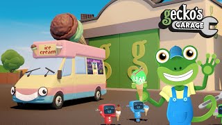 Ice Cream Van For Kids  Vicky The Ice Cream Truck  Geckos Garage  Learn Colors For Toddlers [upl. by Nommad835]