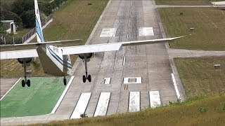 Dangerous Airport St Barth Landings and Departures  HD [upl. by Jowett]