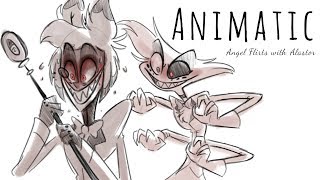 Angel Flirts with Alastor LANGUAGE WARNING Hazbin Hotel Animatic [upl. by Nivrag]